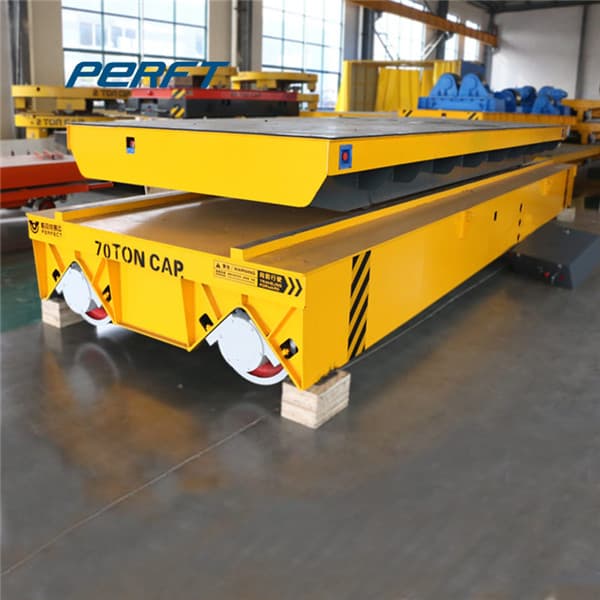 Cable Reel Operated Electric Flat Cart For Polypropylene